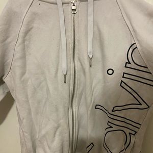 White CK zipup.